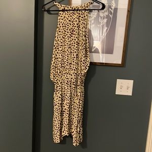 Short rust/cream dress